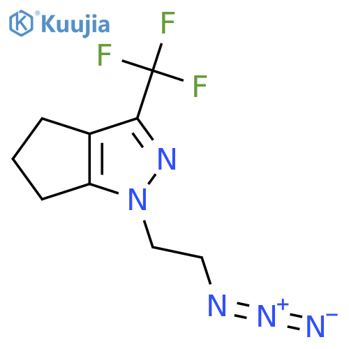 1-(2-Azidoethyl)-3-(trifluoromethyl)-1,4,5,6-tetrahydrocyclopenta[c]pyrazole structure