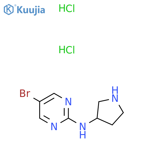 5-Bromo-N-(pyrrolidin-3-yl)pyrimidin-2-amine dihydrochloride structure