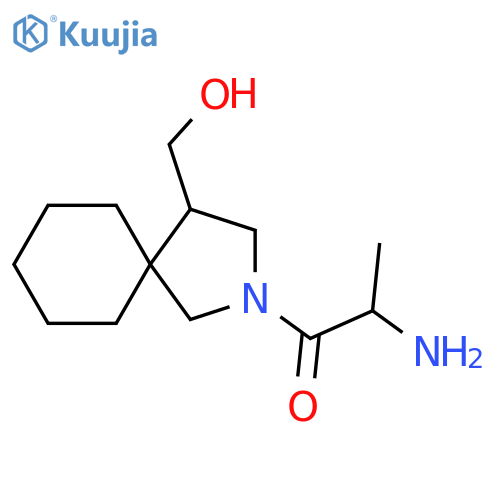2-Amino-1-(4-(hydroxymethyl)-2-azaspiro[4.5]decan-2-yl)propan-1-one structure