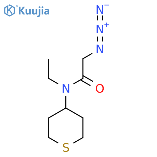 2-Azido-N-ethyl-N-(tetrahydro-2H-thiopyran-4-yl)acetamide structure