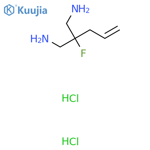 2-(Aminomethyl)-2-fluoropent-4-en-1-amine dihydrochloride structure