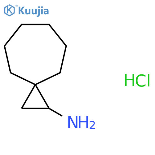Spiro[2.6]nonan-1-amine hydrochloride structure