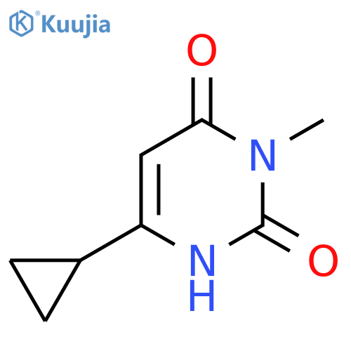 6-Cyclopropyl-3-methyl-1,2,3,4-tetrahydropyrimidine-2,4-dione structure