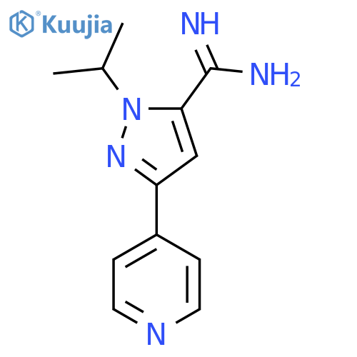 1-isopropyl-3-(pyridin-4-yl)-1H-pyrazole-5-carboximidamide structure