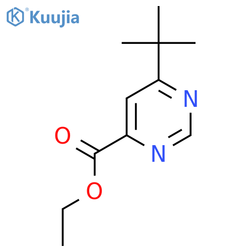 Ethyl 6-tert-butylpyrimidine-4-carboxylate structure