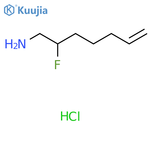 2-Fluorohept-6-en-1-amine hydrochloride structure