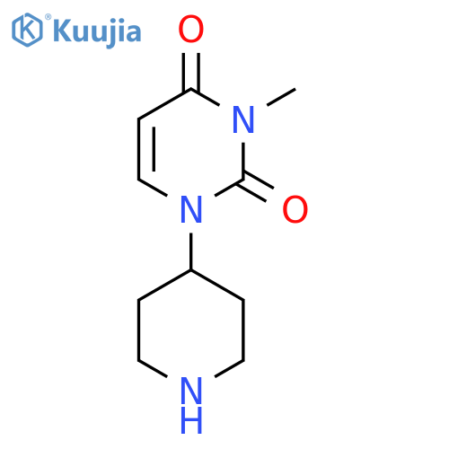 3-methyl-1-(piperidin-4-yl)pyrimidine-2,4(1H,3H)-dione structure