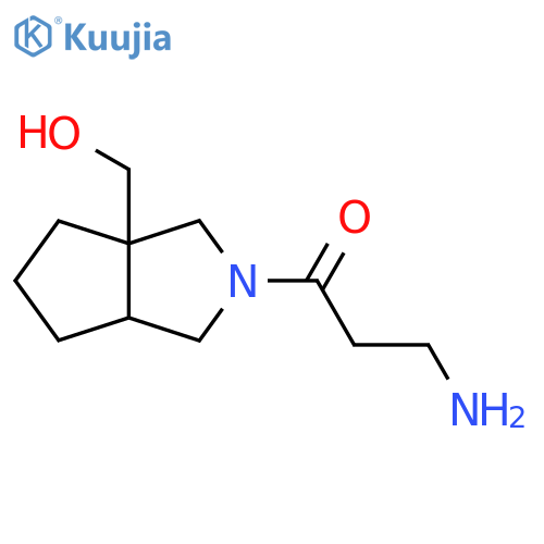3-Amino-1-(3a-(hydroxymethyl)hexahydrocyclopenta[c]pyrrol-2(1H)-yl)propan-1-one structure