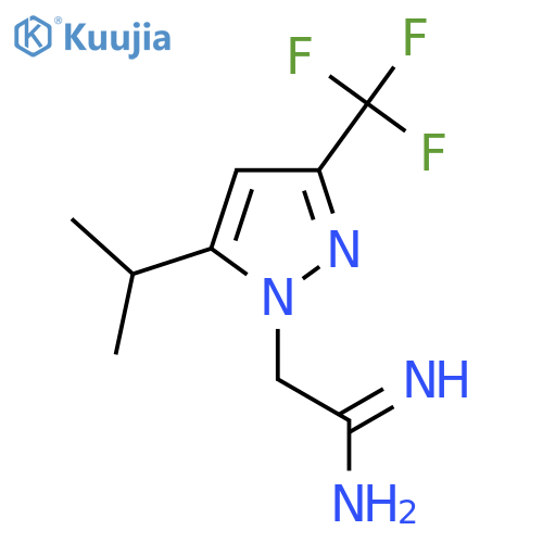 2-(5-isopropyl-3-(trifluoromethyl)-1H-pyrazol-1-yl)acetimidamide structure