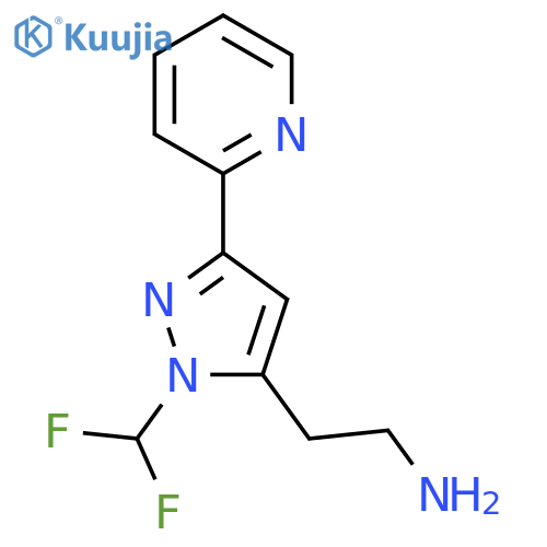 2-(1-(difluoromethyl)-3-(pyridin-2-yl)-1H-pyrazol-5-yl)ethan-1-amine structure