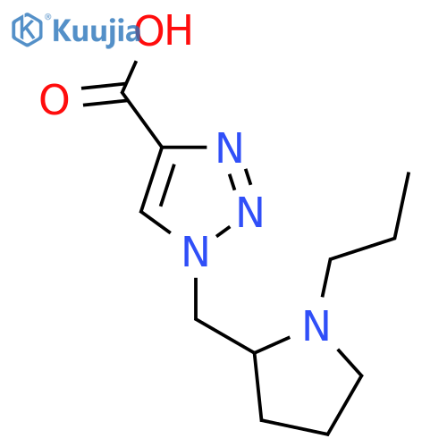 1-((1-Propylpyrrolidin-2-yl)methyl)-1H-1,2,3-triazole-4-carboxylic acid structure