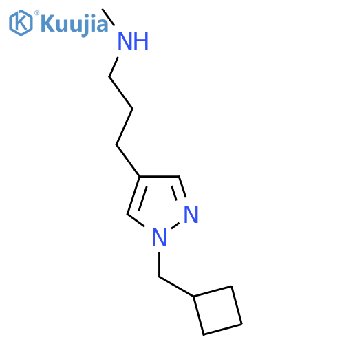{3-[1-(cyclobutylmethyl)-1H-pyrazol-4-yl]propyl}(methyl)amine structure