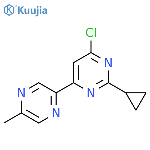 4-Chloro-2-cyclopropyl-6-(5-methylpyrazin-2-yl)pyrimidine structure