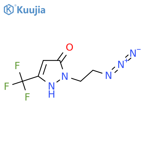 1-(2-Azidoethyl)-3-(trifluoromethyl)-1H-pyrazol-5-ol structure