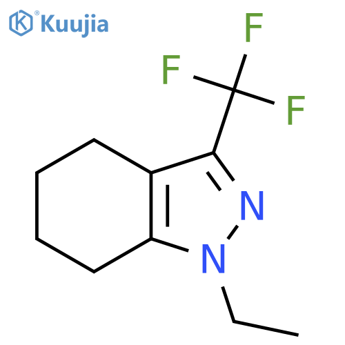 1-ethyl-3-(trifluoromethyl)-4,5,6,7-tetrahydro-1H-indazole structure