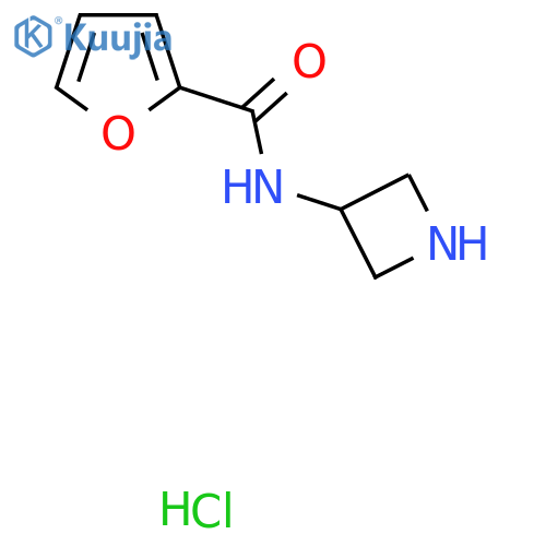 N-(Azetidin-3-yl)furan-2-carboxamide hydrochloride structure