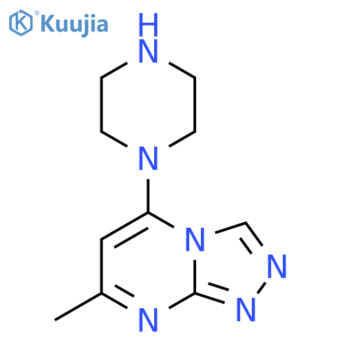 7-Methyl-5-(piperazin-1-yl)-[1,2,4]triazolo[4,3-a]pyrimidine structure