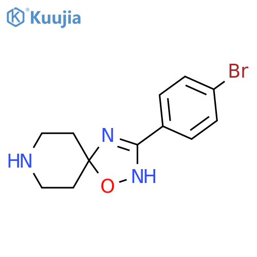 3-(4-Bromophenyl)-1-oxa-2,4,8-triazaspiro[4.5]dec-2-ene structure