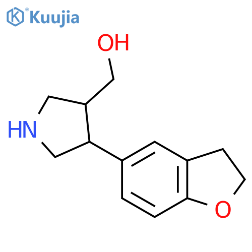 (4-(2,3-Dihydrobenzofuran-5-yl)pyrrolidin-3-yl)methanol structure
