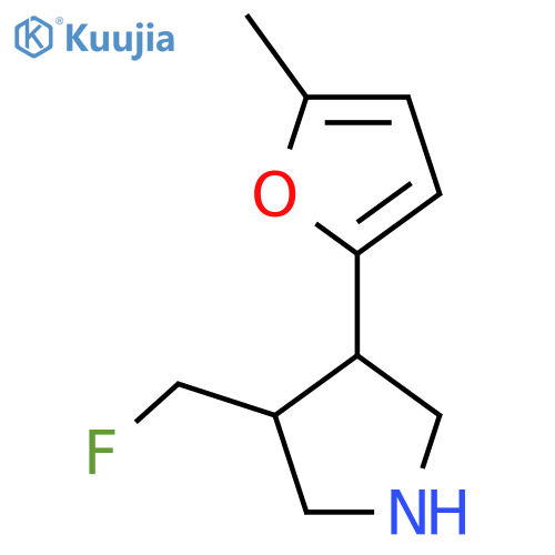 3-(Fluoromethyl)-4-(5-methylfuran-2-yl)pyrrolidine structure