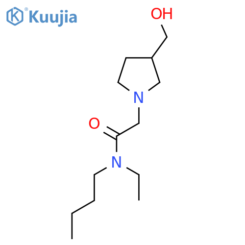 N-Butyl-N-ethyl-2-(3-(hydroxymethyl)pyrrolidin-1-yl)acetamide structure