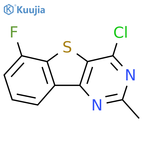 4-Chloro-6-fluoro-2-methylbenzo[4,5]thieno[3,2-d]pyrimidine structure