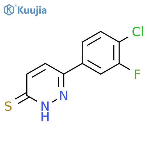 6-(4-Chloro-3-fluorophenyl)pyridazine-3-thiol structure