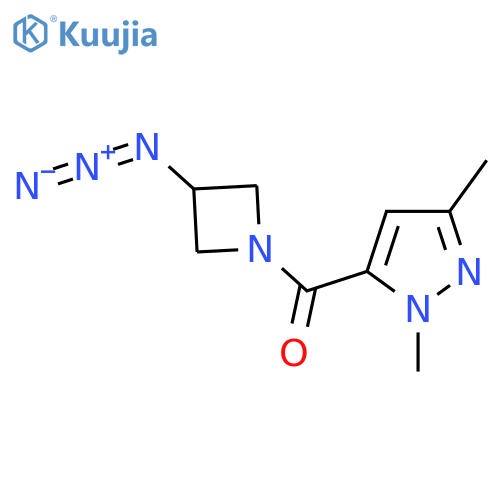 (3-Azidoazetidin-1-yl)(1,3-dimethyl-1H-pyrazol-5-yl)methanone structure