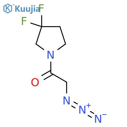 2-Azido-1-(3,3-difluoropyrrolidin-1-yl)ethan-1-one structure