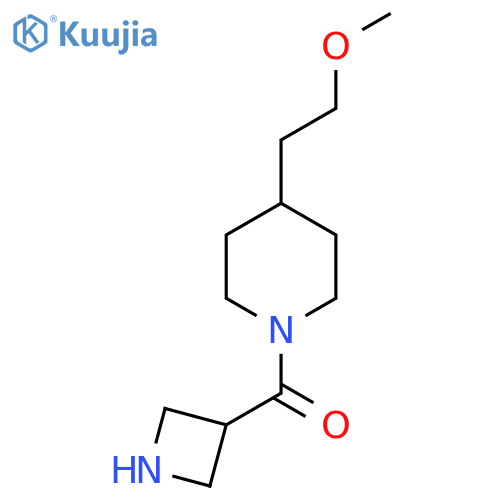 Azetidin-3-yl(4-(2-methoxyethyl)piperidin-1-yl)methanone structure
