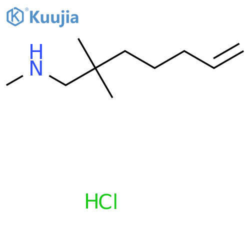 (2,2-Dimethylhept-6-en-1-yl)(methyl)amine hydrochloride structure