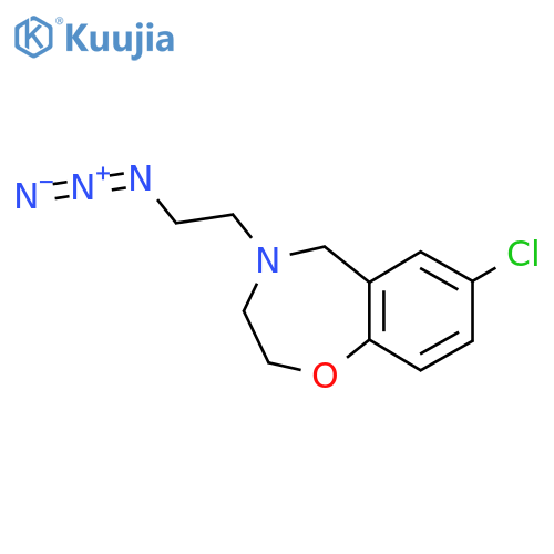 4-(2-Azidoethyl)-7-chloro-2,3,4,5-tetrahydrobenzo[f][1,4]oxazepine structure