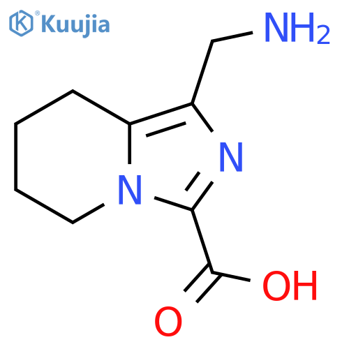 Imidazo[1,5-a]pyridine-3-carboxylic acid, 1-(aminomethyl)-5,6,7,8-tetrahydro- structure