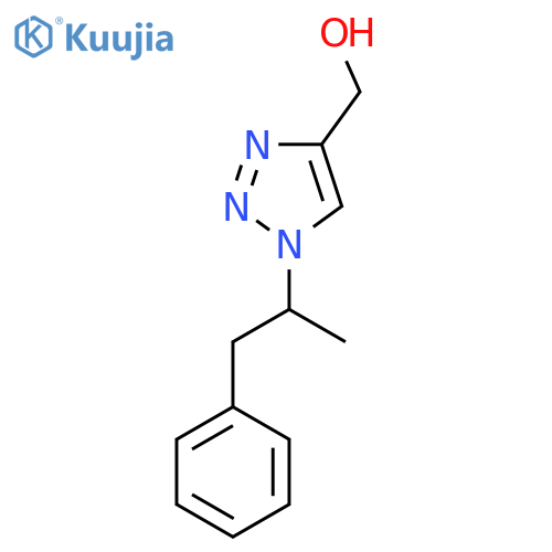 (1-(1-Phenylpropan-2-yl)-1H-1,2,3-triazol-4-yl)methanol structure