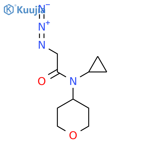 2-Azido-N-cyclopropyl-N-(tetrahydro-2H-pyran-4-yl)acetamide structure