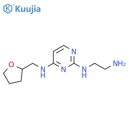 N2-(2-aminoethyl)-N4-((tetrahydrofuran-2-yl)methyl)pyrimidine-2,4-diamine structure