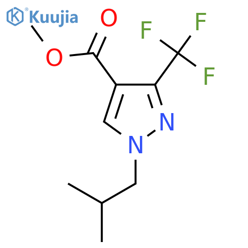 methyl 1-isobutyl-3-(trifluoromethyl)-1H-pyrazole-4-carboxylate structure