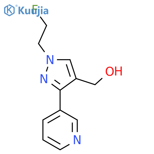 (1-(2-fluoroethyl)-3-(pyridin-3-yl)-1H-pyrazol-4-yl)methanol structure