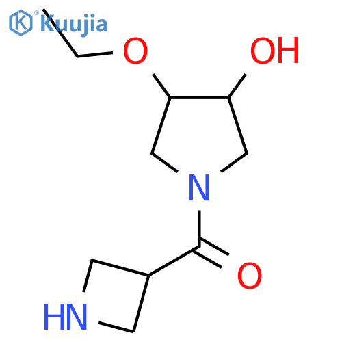 Azetidin-3-yl(3-ethoxy-4-hydroxypyrrolidin-1-yl)methanone structure