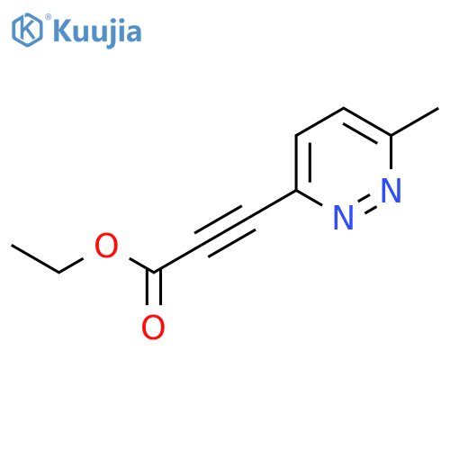 Ethyl 3-(6-methylpyridazin-3-yl)prop-2-ynoate structure