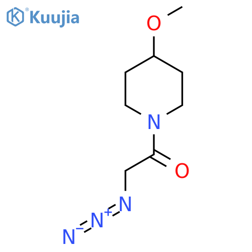 2-Azido-1-(4-methoxypiperidin-1-yl)ethan-1-one structure
