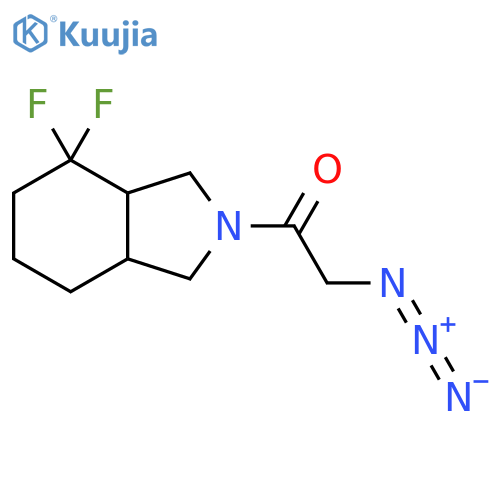 2-Azido-1-(4,4-difluorooctahydro-2H-isoindol-2-yl)ethan-1-one structure