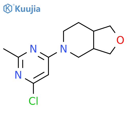5-(6-Chloro-2-methylpyrimidin-4-yl)octahydrofuro[3,4-c]pyridine structure