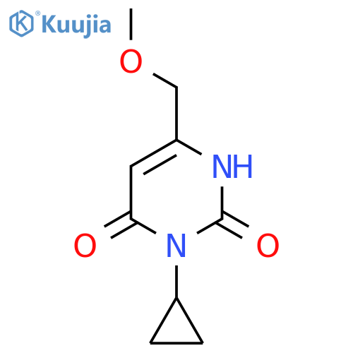 3-Cyclopropyl-6-(methoxymethyl)-1,2,3,4-tetrahydropyrimidine-2,4-dione structure