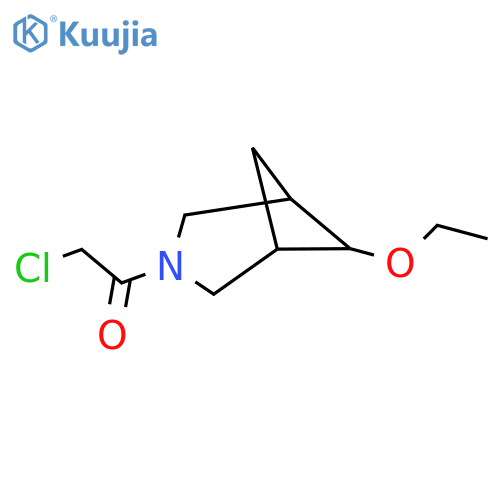 2-Chloro-1-(6-ethoxy-3-azabicyclo[3.1.1]heptan-3-yl)ethan-1-one structure
