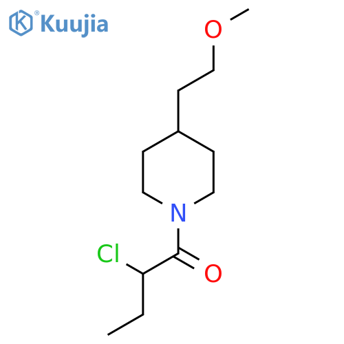 2-Chloro-1-(4-(2-methoxyethyl)piperidin-1-yl)butan-1-one structure