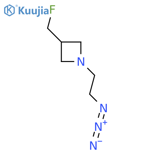 1-(2-Azidoethyl)-3-(fluoromethyl)azetidine structure