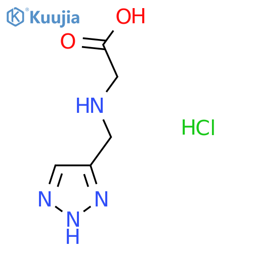 ((1H-1,2,3-triazol-4-yl)methyl)glycine hydrochloride structure
