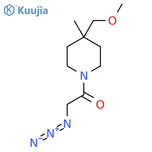 2-Azido-1-(4-(methoxymethyl)-4-methylpiperidin-1-yl)ethan-1-one structure