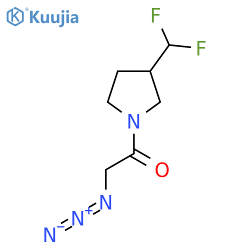2-Azido-1-(3-(difluoromethyl)pyrrolidin-1-yl)ethan-1-one structure